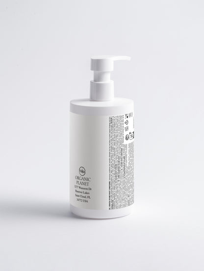 White bottle with pump on a light gray background. The perfect product to meet the high demand for fuller, more manageable hair. It’s advanced formula not only smooths and detangles but actively protects against breakage and frizz, enhancing fullness for visibly healthier-looking hair. It&