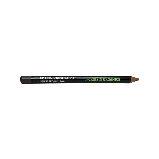 Cruisin Organics Sable Brown Lip Liner is made with natural oils and has a smudge-proof formula for a long-lasting, creamy texture and high-impact pigments. It's the perfect base for fuller and plumper lips.