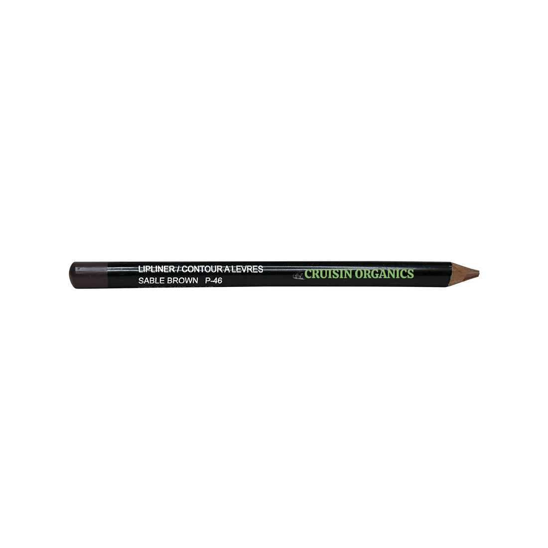 Cruisin Organics Sable Brown Lip Liner is made with natural oils and has a smudge-proof formula for a long-lasting, creamy texture and high-impact pigments. It&