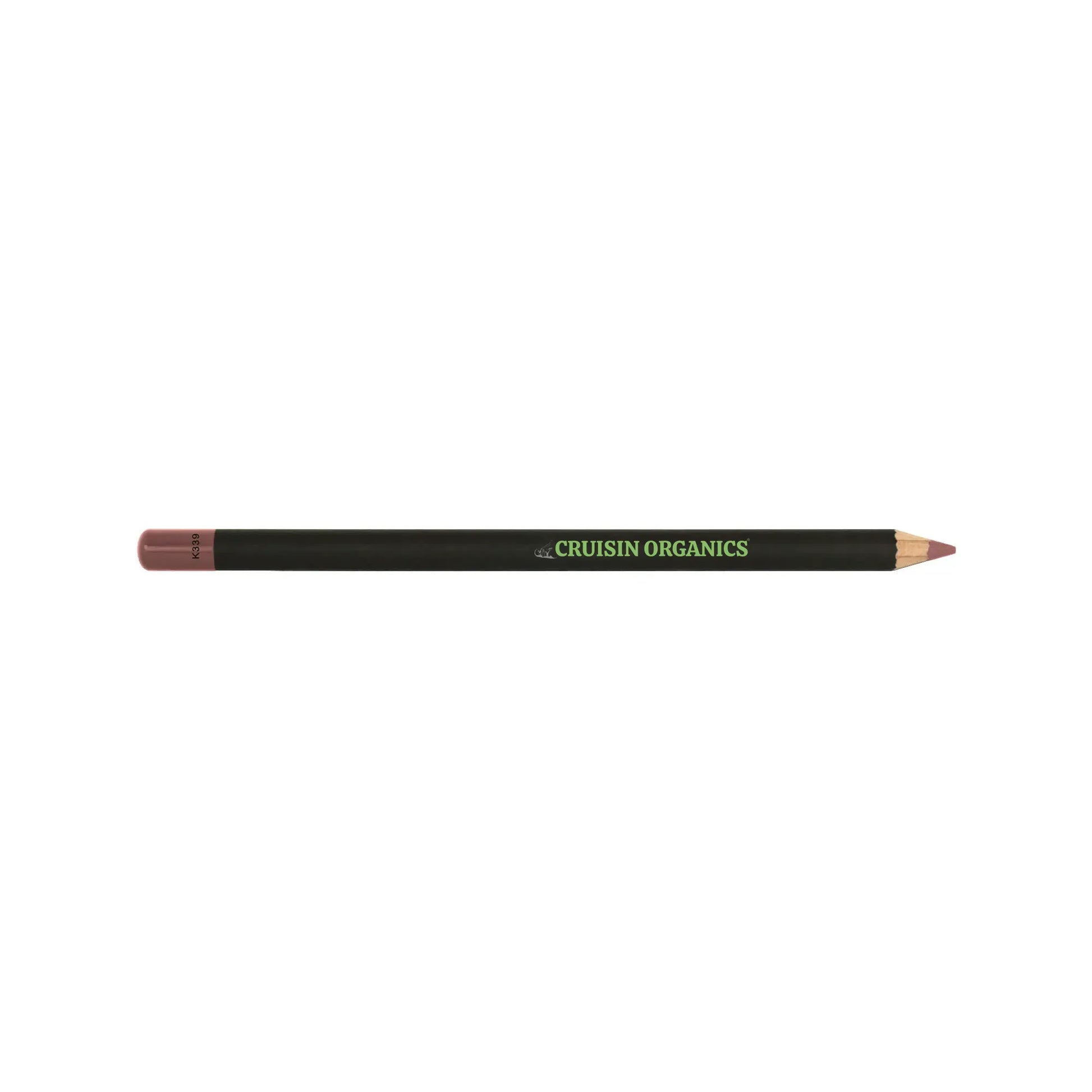 Roseate Lip Pencil by Cruisin Organics.  liking the hue of something that's kind of dusty pinkish purple. "the pink radiance of daybreak."  Rosaceous pencil for a lovely lip color and chromatic lips with a rose tint. neatly enclosed in a little pen for travel.