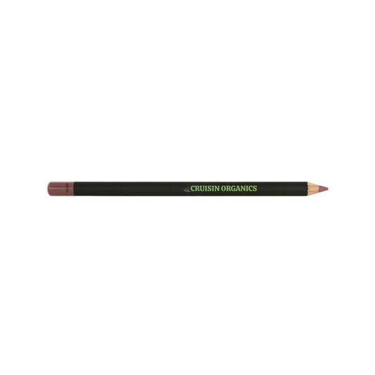 Roseate Lip Pencil by Cruisin Organics.  liking the hue of something that's kind of dusty pinkish purple. "the pink radiance of daybreak."  Rosaceous pencil for a lovely lip color and chromatic lips with a rose tint. neatly enclosed in a little pen for travel.