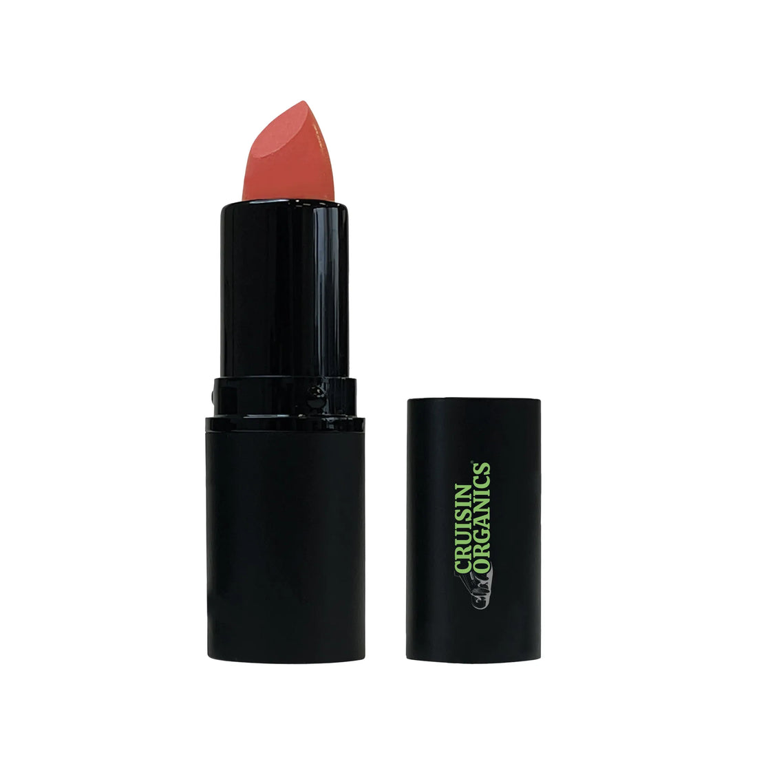 Cruisin Organics Creamy Mauve Lipstick. With natural beeswax, this lipstick provides a sheer gloss and rich pigments for a unique look. Enriched with jojoba and castor seed oils, your lips will stay hydrated and lush.