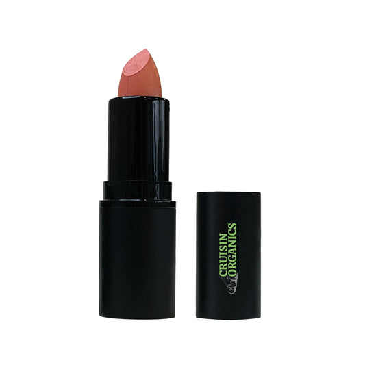 Cruisin Organics Barely Beige Lipstick for a new life of dynamic, organic, and vegan beauty.