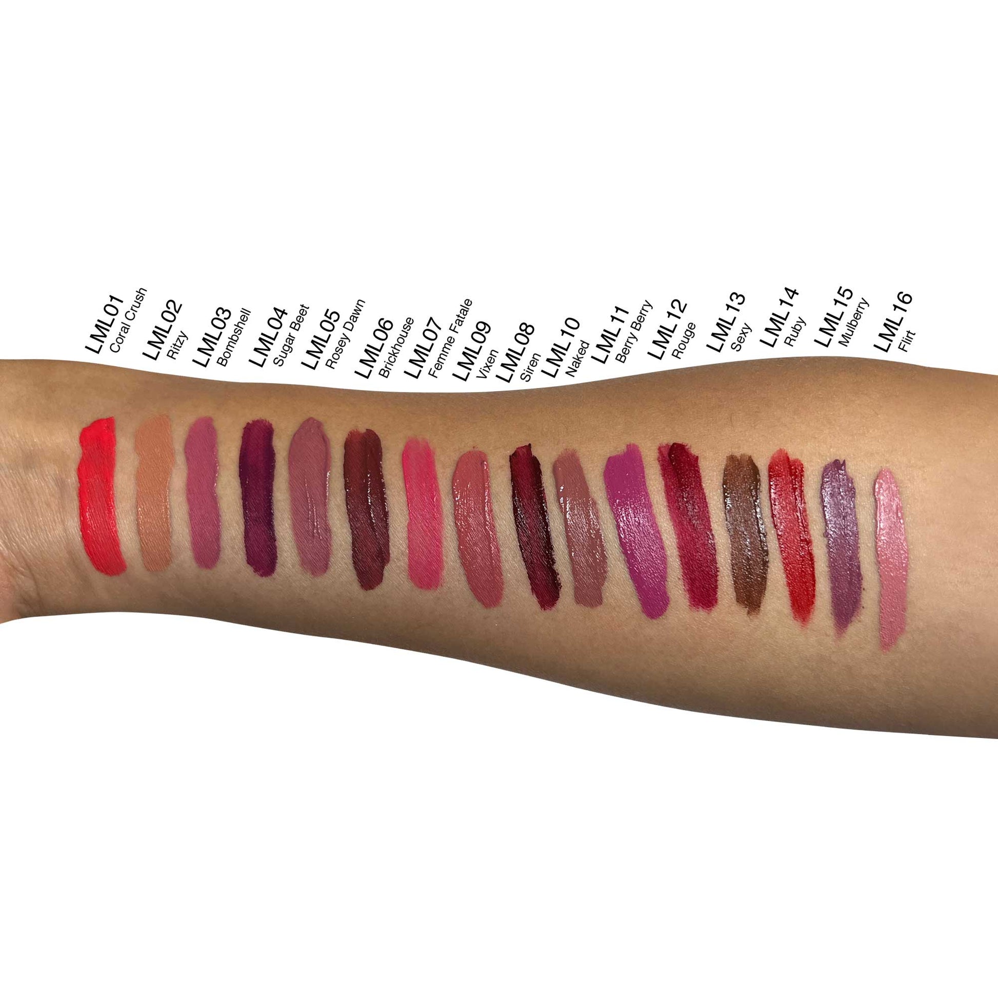 Cruisin Organics Flirt Liquid to Matte Lipstick: trendy colors, all-day wear, slanted doe applicator for precise and effortless application, velvety finish and deliciously scented. Perfect for any occasion