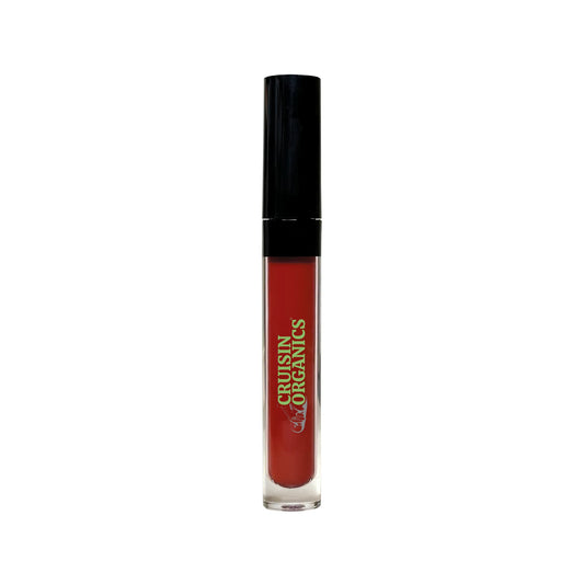 Experience long-lasting wear and rich ruby color with Cruisin Organics' Ruby Liquid Lipstick. Conveniently apply on-the-go with the slanted doe applicator. Keep lips hydrated and protected during any adventure.