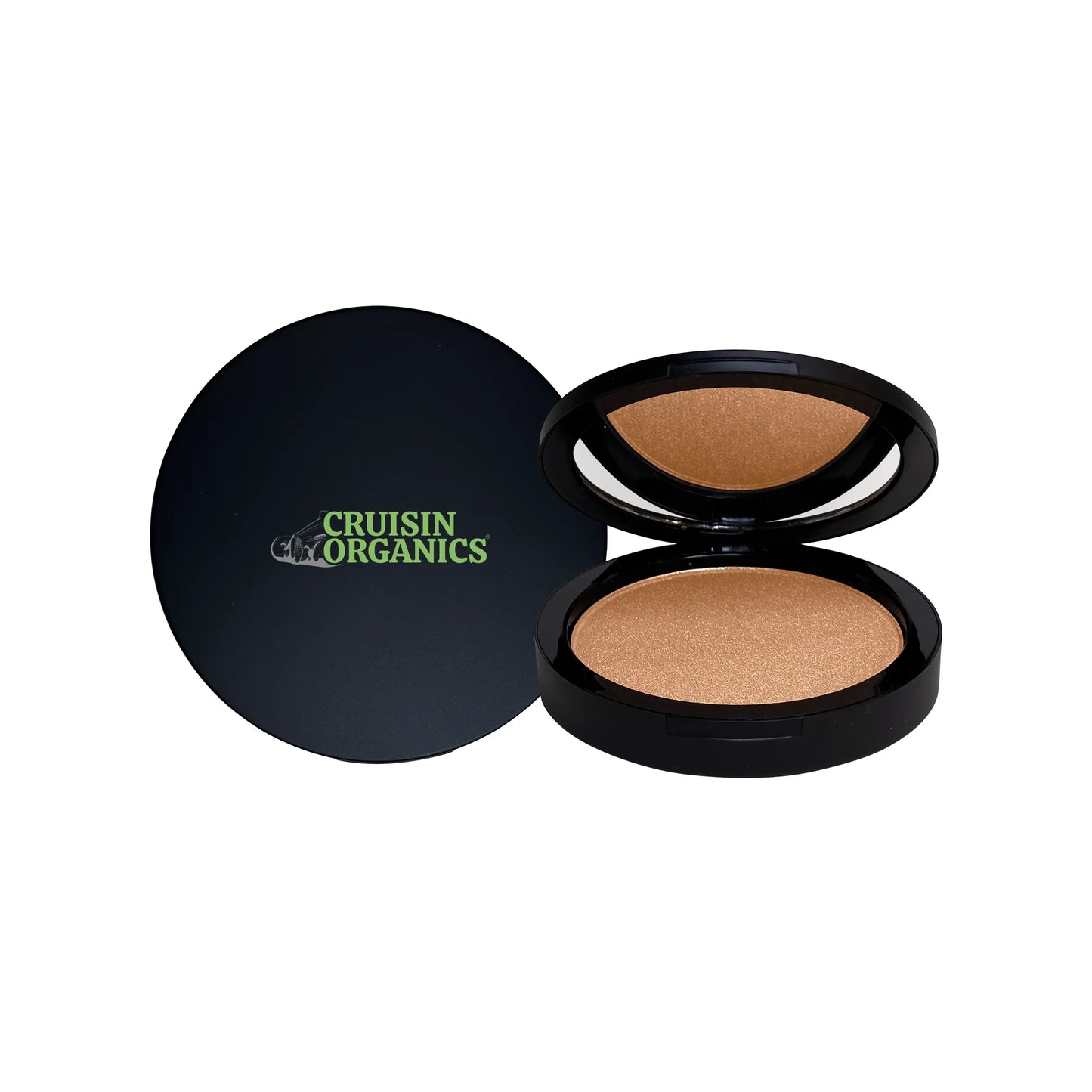 Illuminate and enhance your natural beauty with Dewy Luminizing Powder from Cruisin Organics. Don't forget your neck.