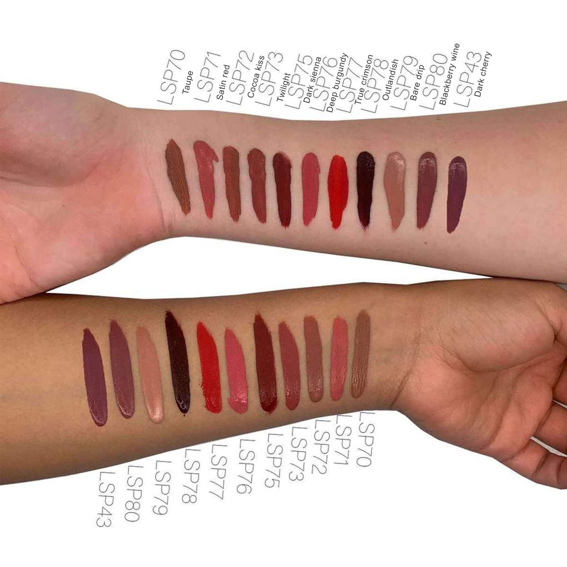 Twilight Matte Lip Stain from Cruisin Organics is formulated with vitamin E for a long-lasting, timeless matte finish. Choose from 22 colors..