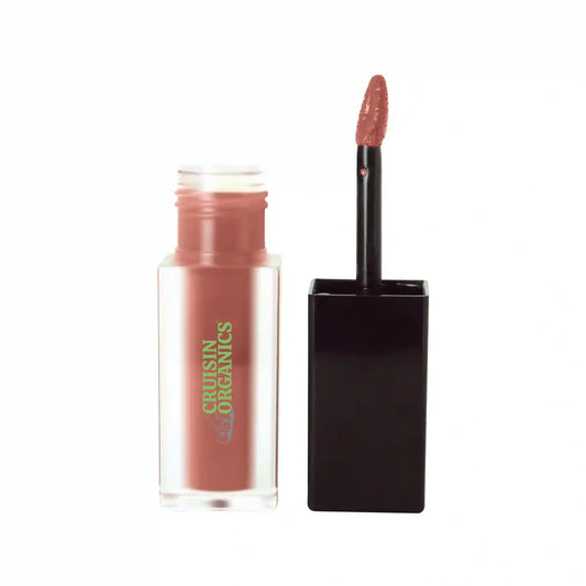 Cruisin Organics Dusty Pear Matte Lip Stain. Duel finish at the starting grid protecting you lips.