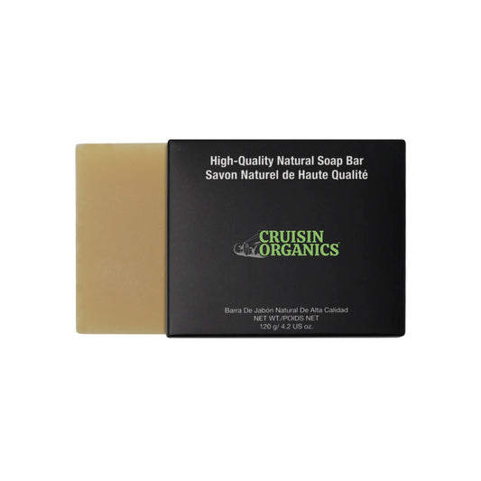 Freshen up with Cruisin Organics Pepperminty Soap. Your daily dose of natural stress relief with eucalyptus and peppermint oils. Cleanses and soothes skin without harsh chemicals. Infused with shea butter for a gentle, refreshing scent. Perfect for a morning cleanse.