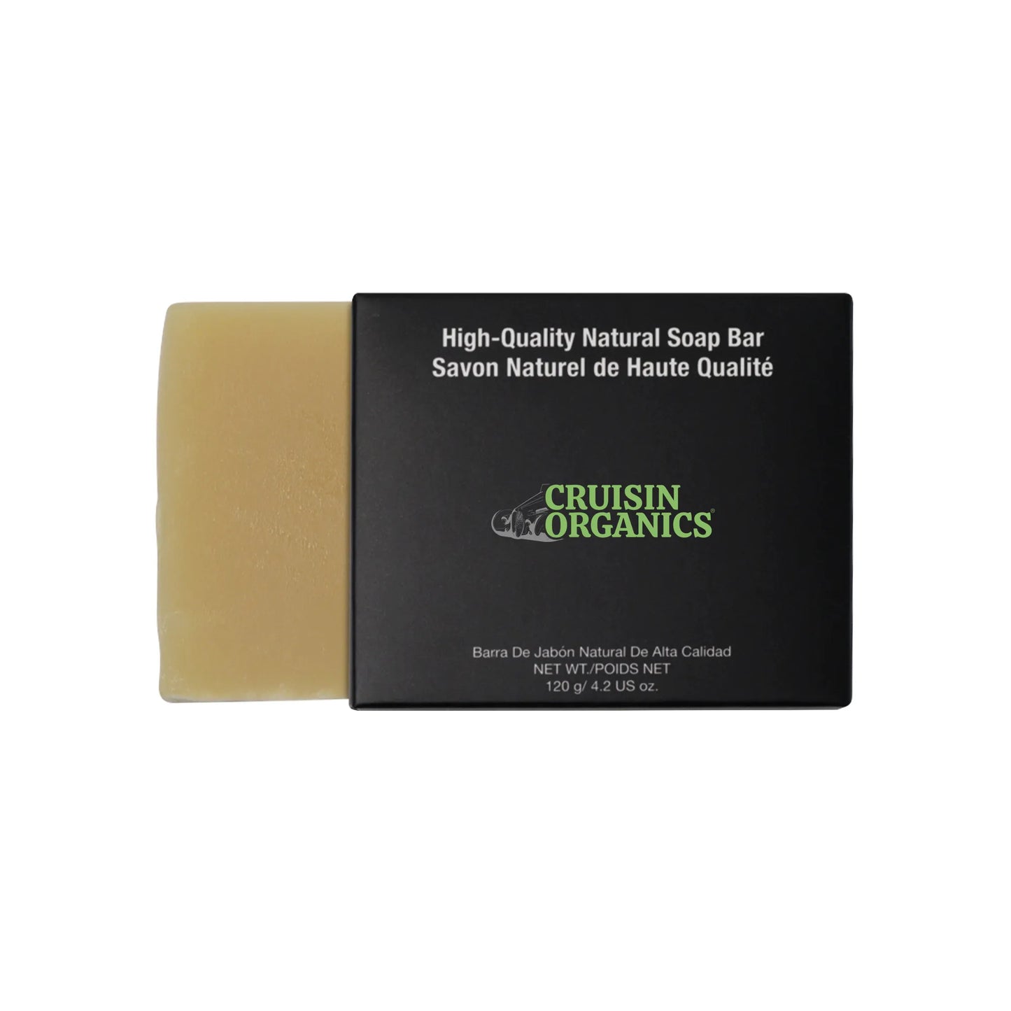 "Get ready for a good night's sleep with Cruisin Organics Lavender & Rosemary Spa Soap! Its natural lavender and rosemary oils provide a healing cleanse and soothing aroma for relaxation. Perfect for face, body, and hands."