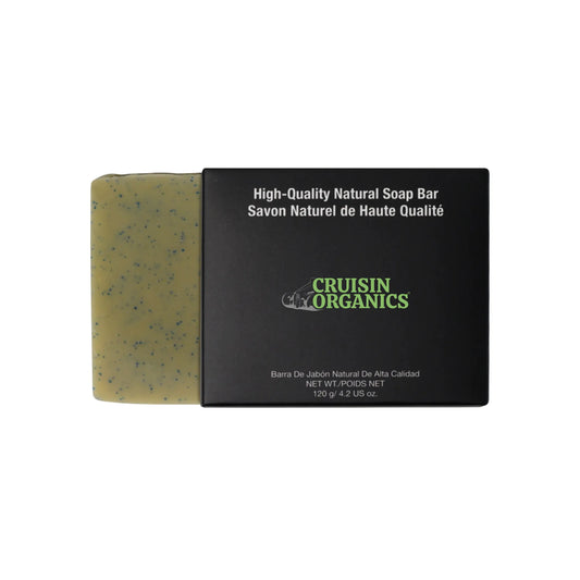 Lock in moisture with the natural Cruisin Organics unflower goddess soap. Naturally derived sunflower wax beads will gently exfoliate dead skin cells for a soft glow. Sunflower seeds are best known for their source of vitamin E, specifically for maintaining moisture in the skin and protecting cells from environmental stressors and damage. Sunflower wax beads are also packed with antioxidant properties to prevent premature signs of aging