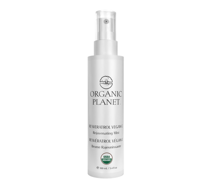 Organic Planet Resveratrol Mist premium USDA Certified Organic antioxidant toner spray bottle