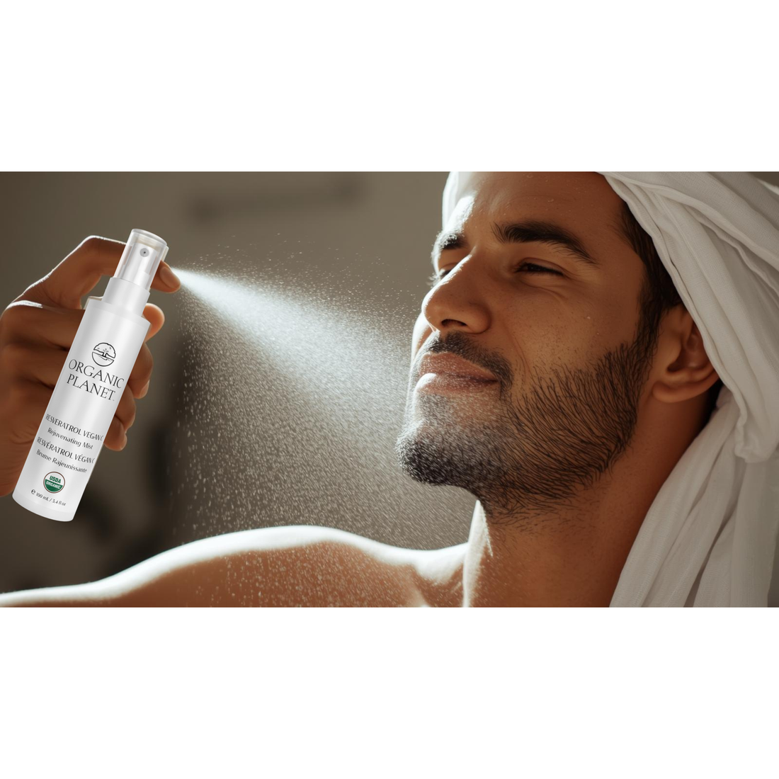 Refreshing organic face mist for instant hydration skin balance and glass skin glow