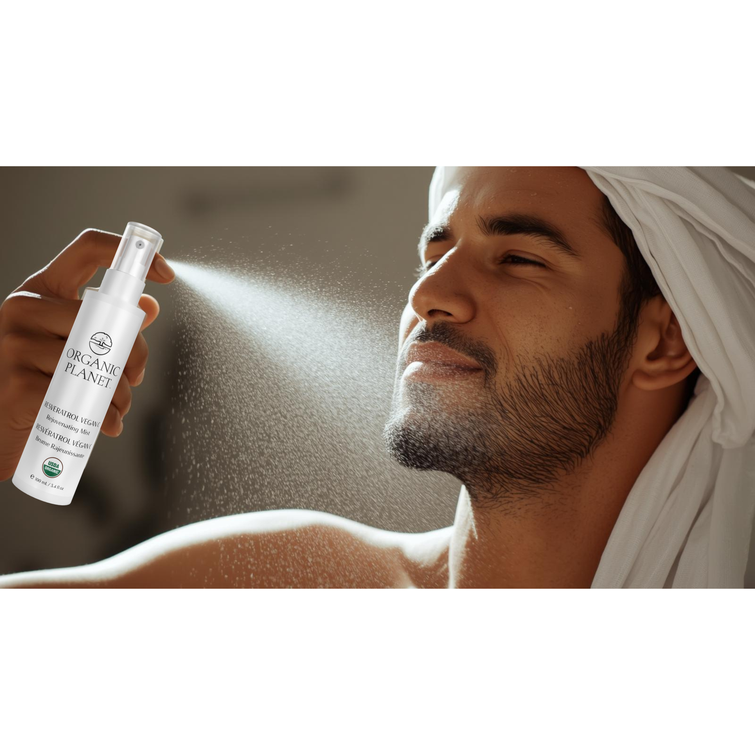 Refreshing organic face mist for instant hydration skin balance and glass skin glow