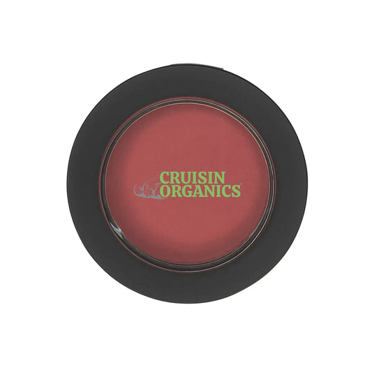 Cruisin Organics Single Pan Blush - Guava  This talc-free blush is a silky, soft-pressed powder that seamlessly blends into your skin! Get the healthy, natural-looking flush your cheeks have always dreamed of. In a single pan, mix and match your favorite blush shades on-the-go for a day trip or a night out. Triple-milled for the finest powder quality, your skin will thank you for your love of clean beauty!