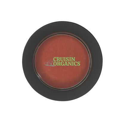 Get a healthy, natural glow with Cruisin Organics Single Pan Blush. No harsh chemicals or additives, just beautiful shades of rosy red.