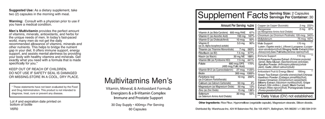 Boost your health with our Men&