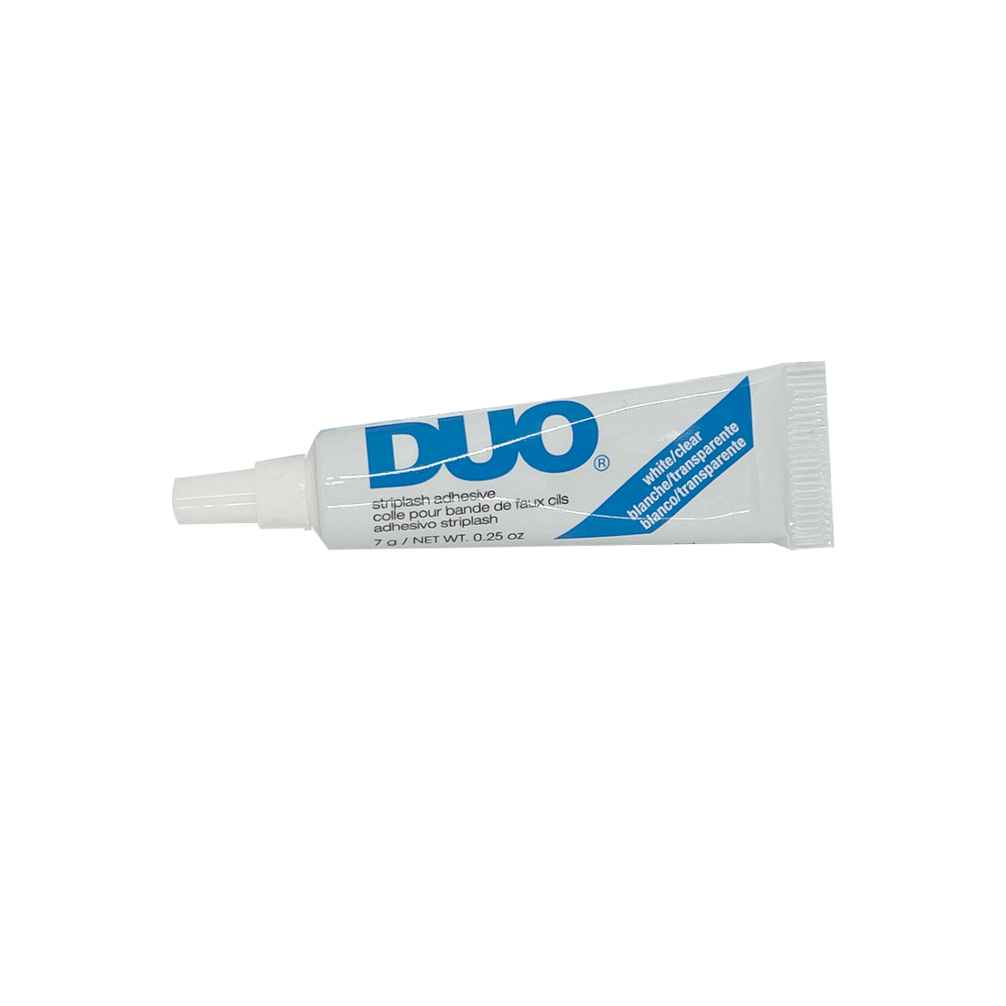 Introducing Duo Eyelash Adhesive Clear – the waterproof solution to all your false lash woes. Our latex-based formula ensures a secure hold for all-day wear without any mishaps. With easy application and removal, you can enjoy long-lasting beauty without any hassle. 
