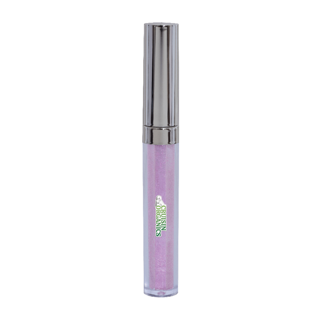 Heliotrope Holographic Lip Gloss 
infused with hydrating oils deeply nourish and protect lips. Easily blend with matte liquid lipstick for a stunning color shift Shop more colors at Cruisin Organics.