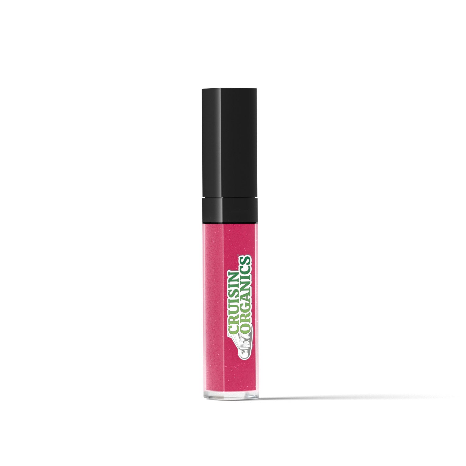 Cruisin Organics Rose Lip Gloss. For natural shine you should apply one coat onto the center of lips and brush towards the outer corners. For more coverage and sophistication apply two coats using the outer curved side of the applicator, then dab on the formula generously over lips. Net weight of 0.28oz / 8g