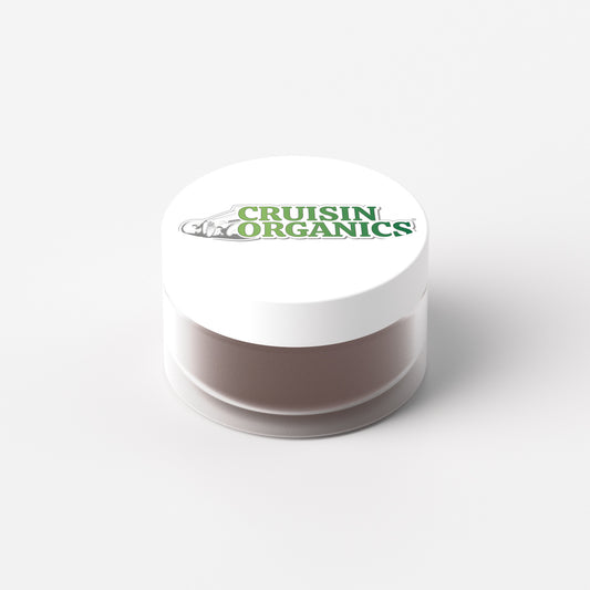 Organic shea butter + organic oils within Cruisin Organics Lip-Conditioner-Chocolate