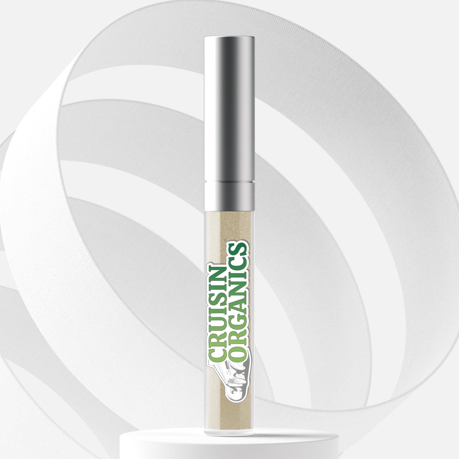 Cruisin Organics Glamour Lip Gloss Holographic Iridescent Cream D'Light Color lip gloss, which contains avocado, jojoba, olive, and coconut oils, gives you a moisture boost for comfortable, long-wearing wear. 