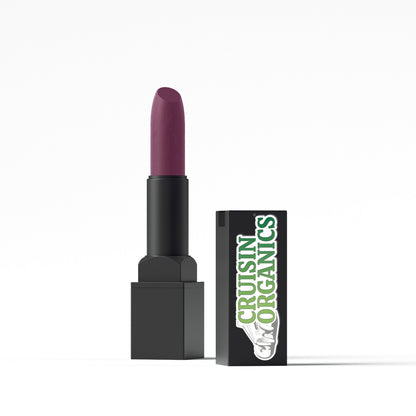 Bold and beautiful you with Purple Orchid Lip Stain Lipstick SPF by Cruisin Organics. A perfect combination of deep purple color, nourishing oils, and a paraben-free, cruelty-free formula that provides long-lasting color and moisture for your lips. Embrace a healthy and vibrant pout with this must-have lipstick.  Lipstick-8187