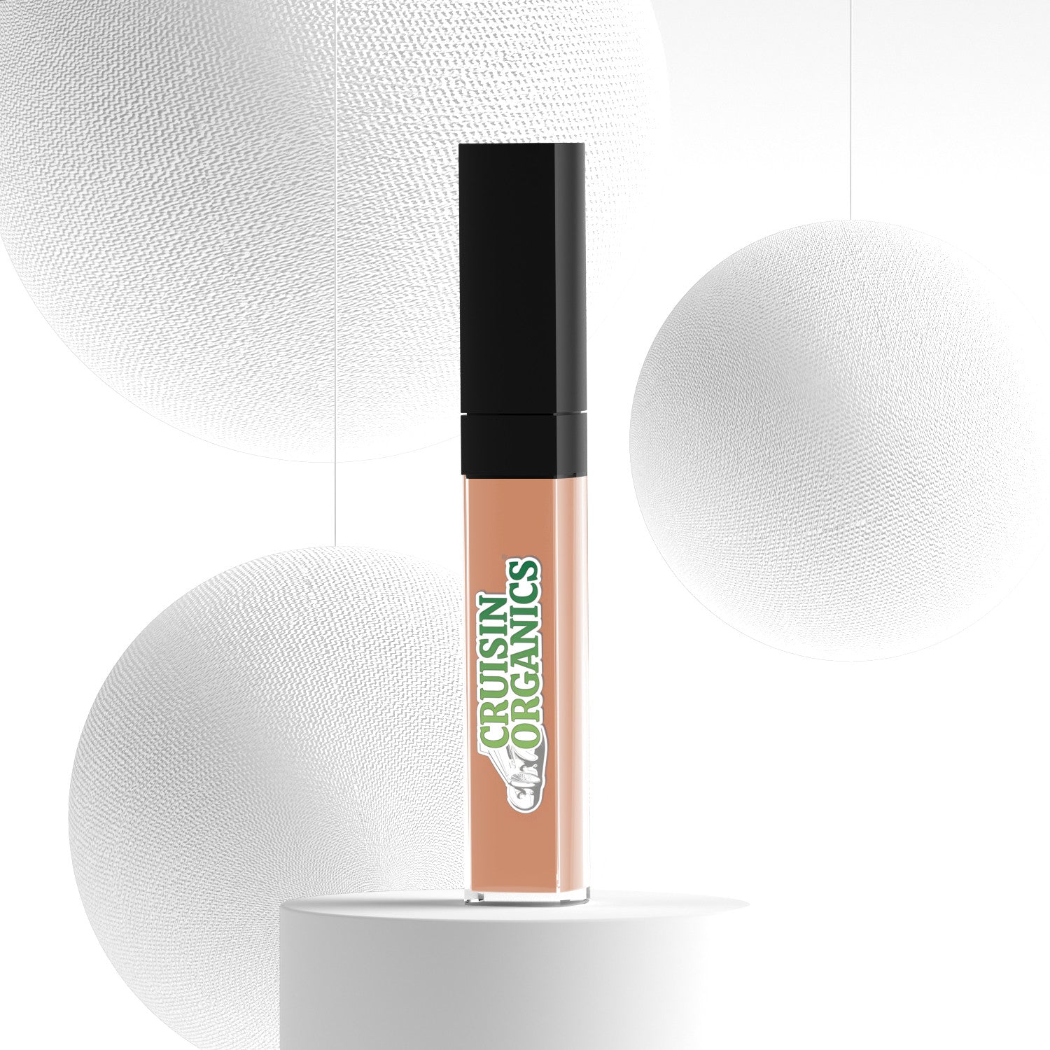 Cruisin Organics Beige Liquid Lipstick. This cruelty and paraben-free formula not only provides a classic, clean aesthetic, but also offers SPF protection for your delicate lips. Glide on our vegan gloss for a natural, shy shimmer that complements any look. Elevate your beauty routine with this exclusive, elegant product. Liquid-Lipstick-Shy-Girl