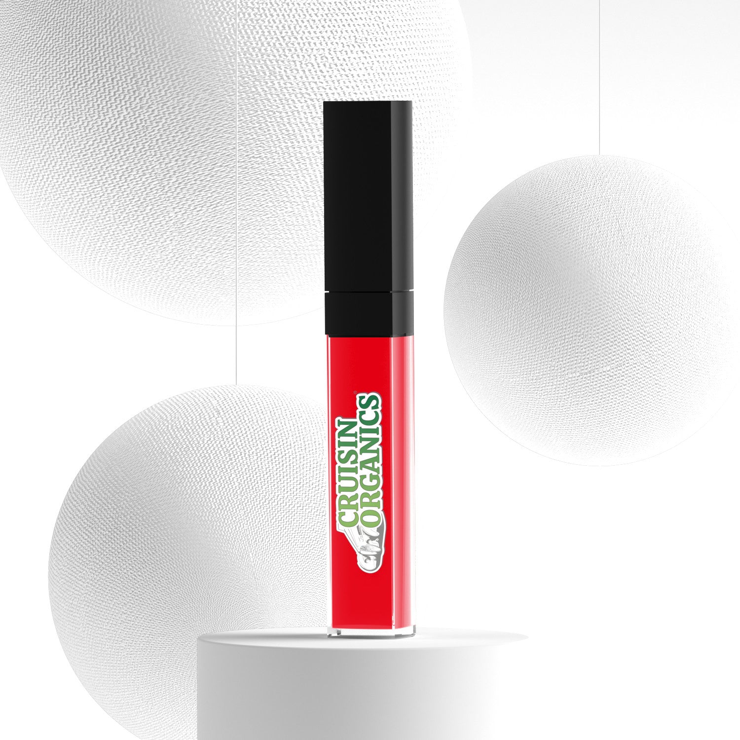 Cruisin Organics Hot Love lip gloss. Our vegan, Cruelty-free formula nourishes lips while delivering a long-lasting creamy shine. Say goodbye to dullness and hello to beautiful, hydrated lips that last all day. Liquid-Lipstick-Hot-Lips