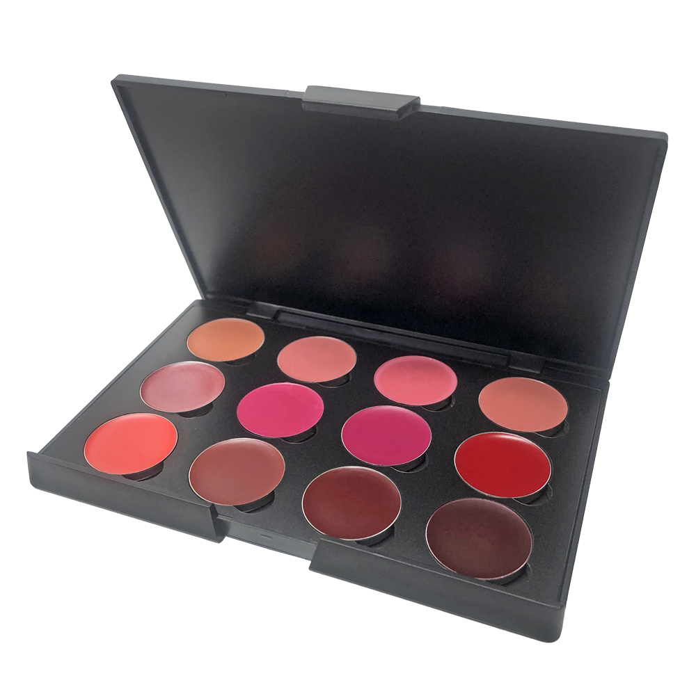 Join our New Color Revolution with Cruisin Organics 12 Color Lipstick Palette. Designed with the most coveted shades, this perfectly packaged palette allows you to explore and embrace your unique pout style. A must-have for any beauty lover, from novice to expert