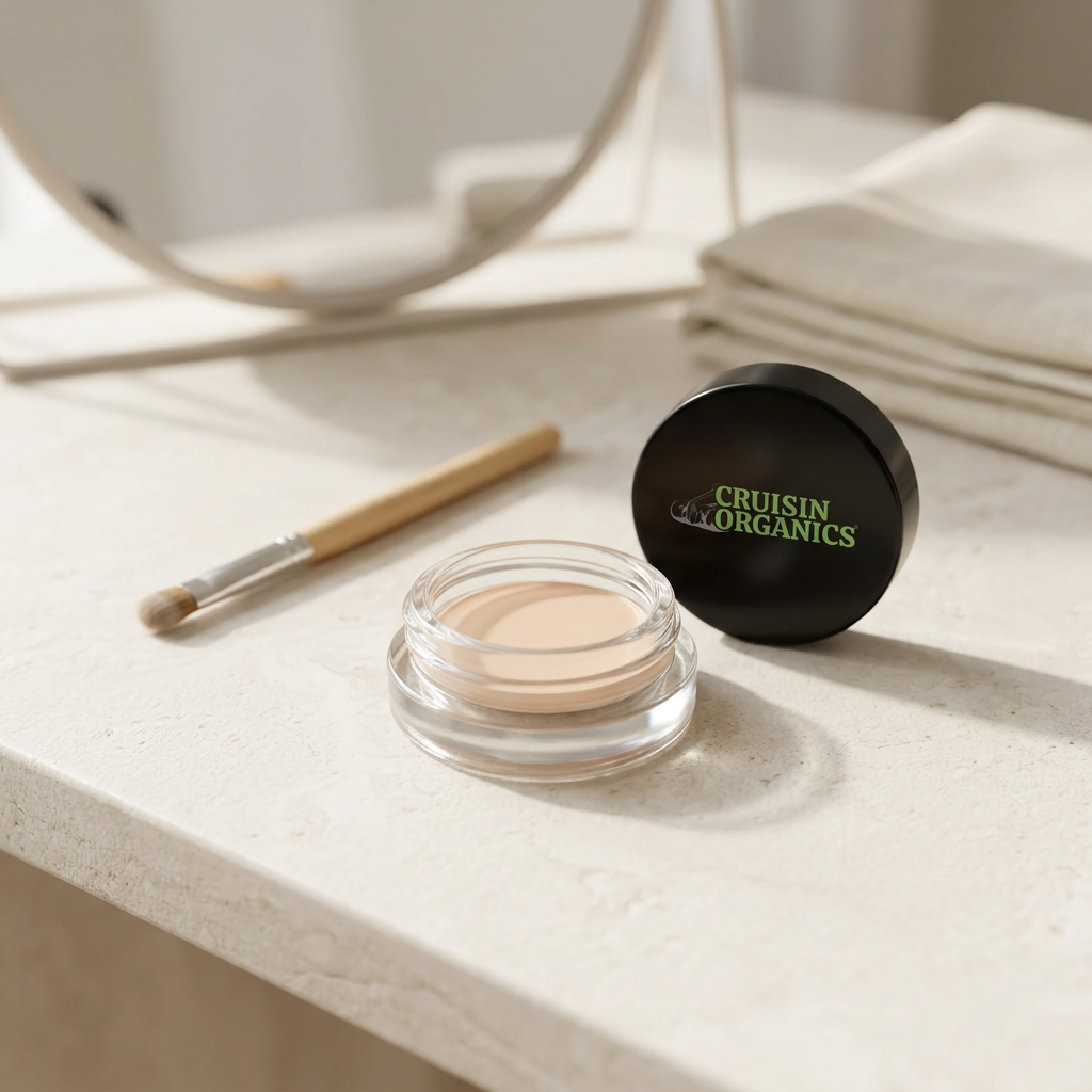Pearl Eye Primer on a sunlit vanity