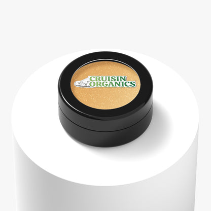 This creamy Cruisin Organics eye shadow is talc-free and boasts a unique texture that offers maximum color impact. It's effortless to blend and buildable, resulting in a soft, natural appearance. The highly pigmented formula resists creasing and provides a gorgeous, natural finish. The shimmery shades create intense color and a luminous effect, while also brightening your eyes. Sparkle-Eyeshadow-7510