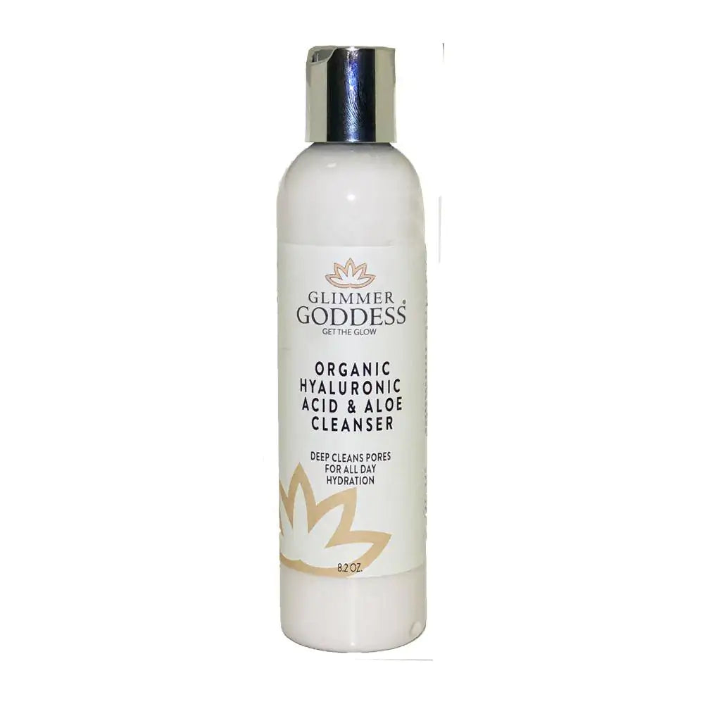 Experience the luxurious Organic Hyaluronic Acid &amp; Aloe Micro Pearl Cleanser. Enriched with micro jojoba pearls, Aloe, and Hyaluronic Acid, this facial cleanser cleanses, exfoliates, hydrates, smooths, and protects your skin. Its unique blend of Vitamins, Minerals &amp; Antioxidants shields your skin from environmental damage and provides ongoing exfoliation, while the infusion of rice bran oil aids in skin regeneration for a youthful glow. The gentle yet effective micro jojoba pearls leave your skin soothed, c