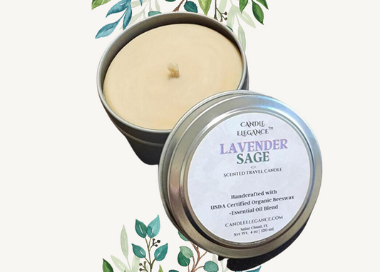 Lavender Sage Travel Candle Cruisin Organics ®