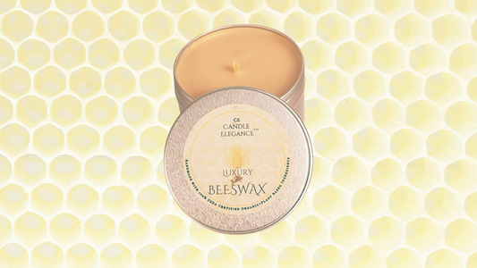 Candle Elegance beeswax travel candles are honey scented and made in America with 100% certified organic beeswax, so it's safe for people who are sensitive to fragrances. It also releases negative ions when burning and naturally purifies the air. Each candle has a cotton wick and provide a clean burn. Lid included.