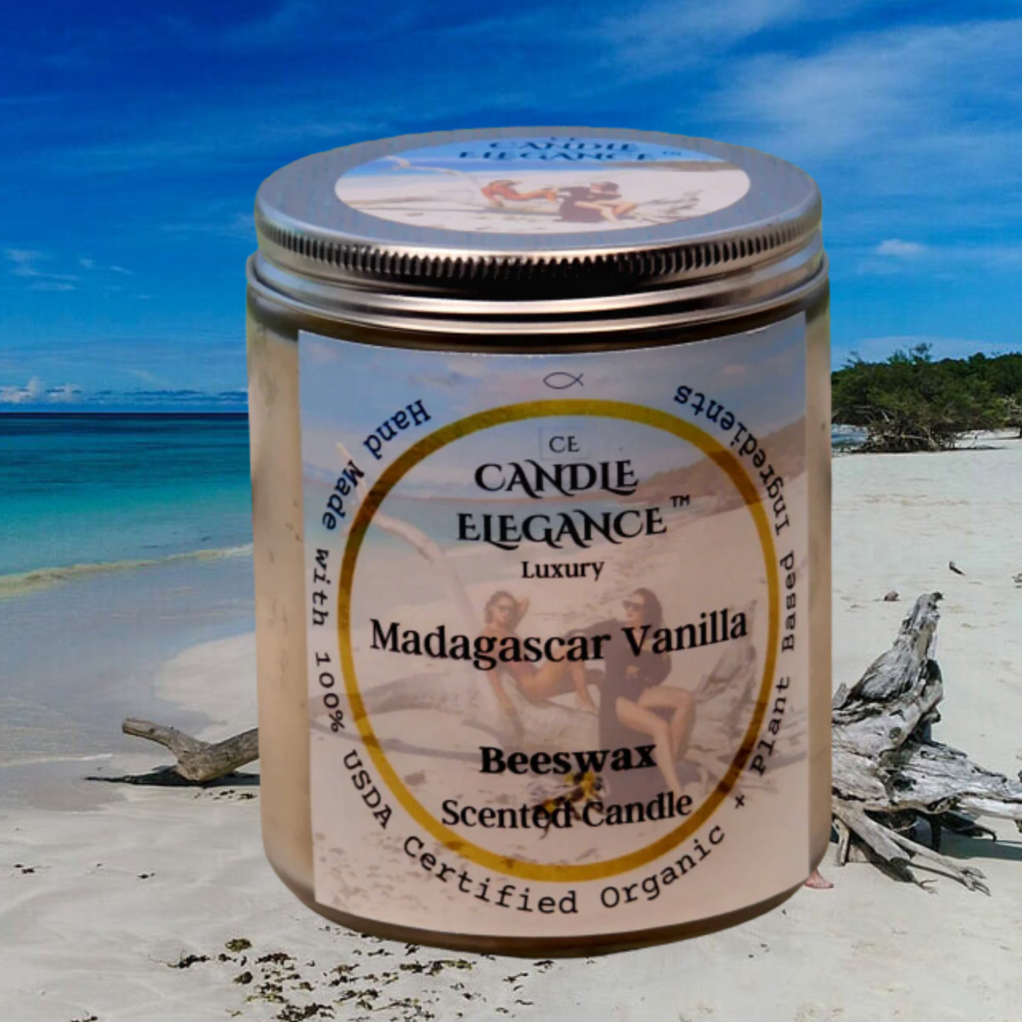 Made in USA with 100% Organic ingredients always! Candle Elegance Madagascar Vanilla Trio express is a great way to add a sweet and relaxing scent to your home, workplace, or travels. It features a rich and creamy essential scent of Madagascar vanilla beans.