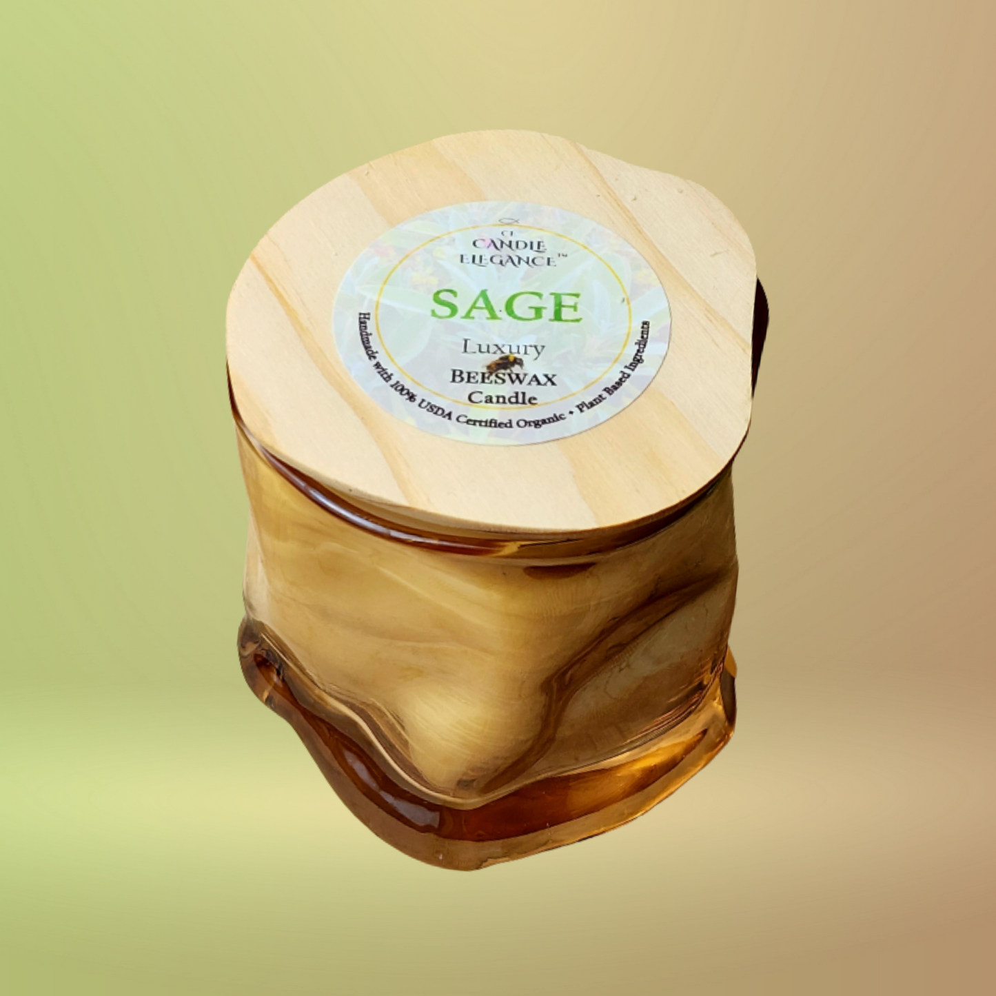 Sage Beeswax Candle Cruisin Organics ®